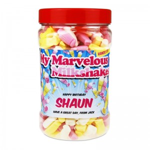 Personalised Sweetie Jar – Milkshake