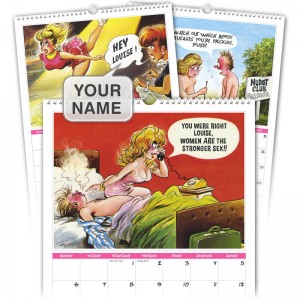 Personalised Saucy Postcard Calendar – For Her