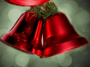 red christmas bells