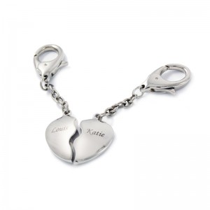 Personalised Heart Keyrings