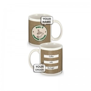 Personalised Coffee House Takeaway Mug