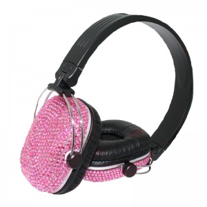 Diamante Headphones – Pink