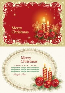 Beautiful christmas cards vector Vector Christmas