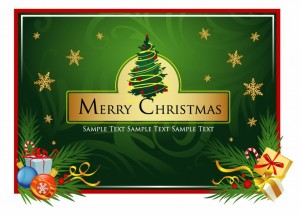 Beautiful Christmas Card Vector