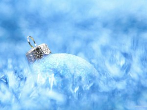 Blue Christmas Ornament