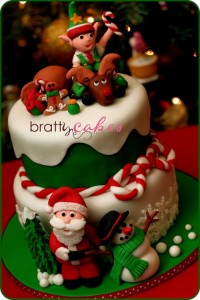 Beautiful Christmas Cake