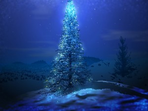 moon christmas tree