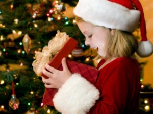 baby happy with santa role of christmas