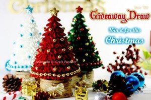 Giveaway (Nov): Kanzashi Christmas Tree