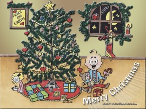 cartoon christmas tree