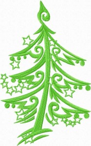 Christmas machine embroidery -Christmas Tree