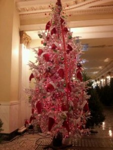 pink christmas tree