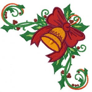 Christmas Bell: ABC-Free-Machine-Embroidery-Designs