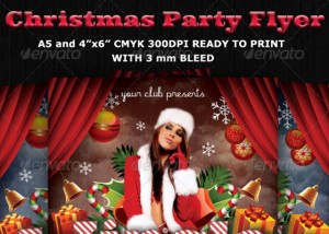 flyer of christmas party