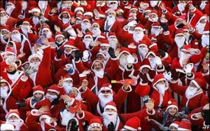 all santa enjoy party