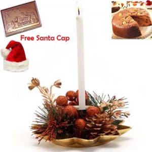 Flower Candle Stand With Christmas Chocolate Bar-Christmas Gifts …