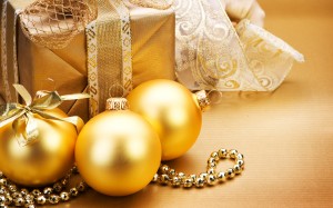 Golden Christmas Ornament