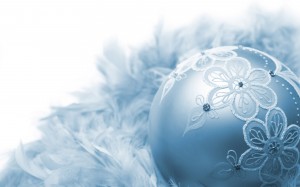 Graceful Blue Christmas Ornament