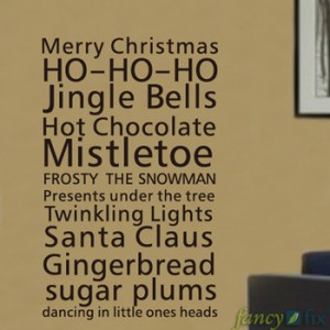 merry christmas quotes wall decal