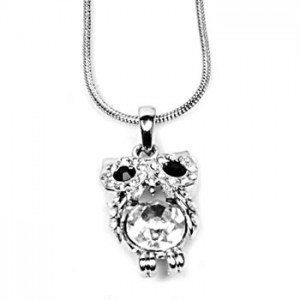 Crystal Baby Owl Pendant