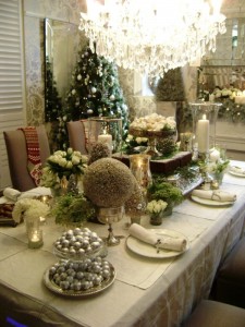 Home Decor Table Display in Christmas