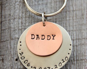 New Dad Silver Rectangle Rustic Necklace