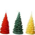 Tri colors Christmas candles