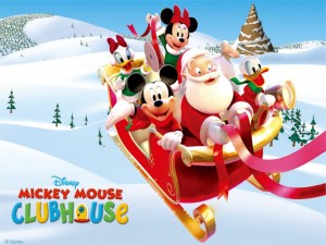 Christmas parties enjoy with Micky mouse