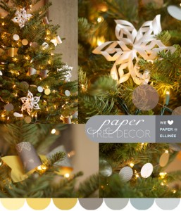 DIY Christmas Tree Paper Ornaments and Decor