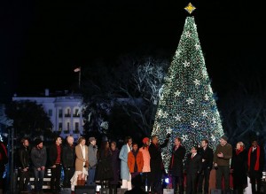 people christmas tree