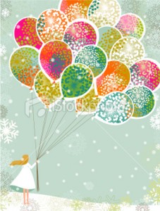 Christmas balloons –