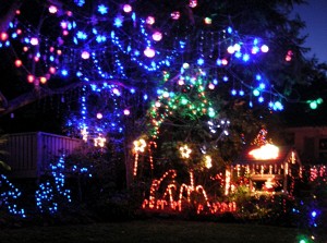 Suburban Christmaslights.