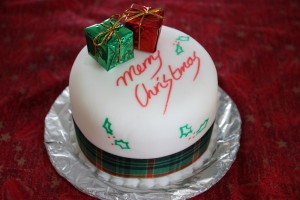 Very Beautiful Christmas Cake and Gifts