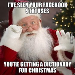 Santa Checks Facebook