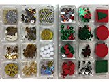 500+ Pieces Christmas Scrapbook Embellishments for Cards, Photo Albums, Crafts, Gift Wrapping, & Scrapbooking