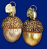 Old World Christmas Small Acorn Glass Blown Ornament