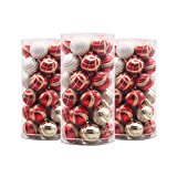 Valery Madelyn 30 Set Luxury Red and Gold Shatterproof Christmas Ball Ornaments,60mm/2.36inch,30 Hooks Included