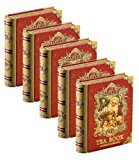 Basilur | Christmas Tea Book Vol.5 | Mini Pyramid Black Tea Bags | 100% Pure Ceylon Tea | Five Collectible Metal Tin Caddies | 5 Luxury Leaf Pyramid Sachets Per Tin (Pack of 5)