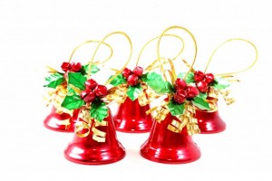 Red christmas bells