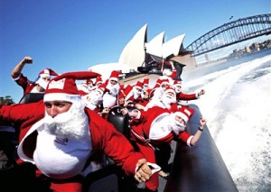 Australia: different kind of hot Christmas carnival on the beach …