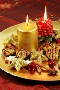 Beautiful Christmas Still Life With Candles