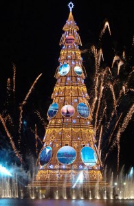 christmas celebrations in  Rio de Janeiro, Brazil