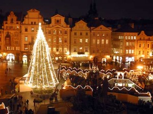 Christmas market in the Old Town Square …