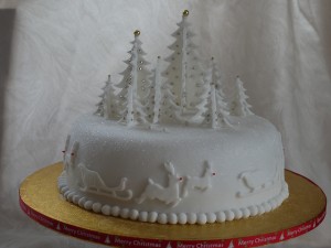 3d christmas tree christmas cake