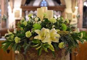 St Nicholas & St Barnabas Churches, Kenilworth – Christmas Flowers