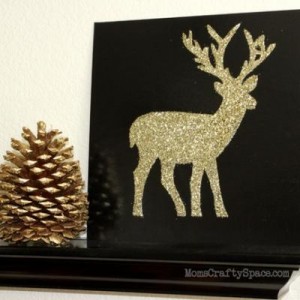 Glitter Dear Holiday Canvas