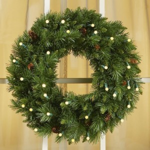 Lighted Christmas Wreath