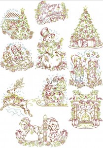 Machine Embroidery, Applique Embroidery Designs, Redwork, Colorwork