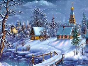 Winter Christmas Scenery