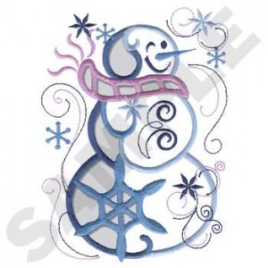 Cutwork Snowman Gift Bag